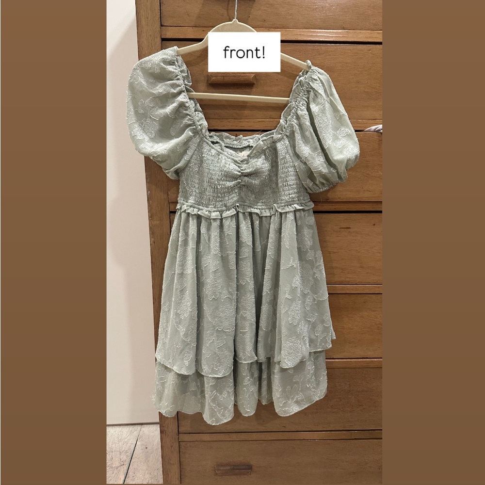 Mini Green Dress